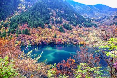 景點：九寨溝風景
