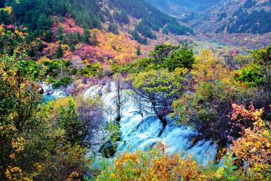 景點：九寨溝風景圖1